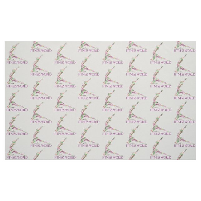 Tissu Monde fitness (Fat Quarter)