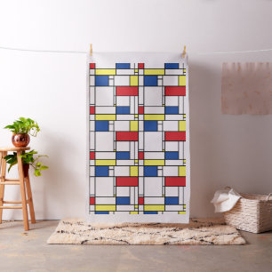Tissu Mondrian Minimaliste Géométrique De Stijl Art Mode
