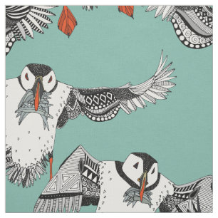 Tissu Monnaie des Puffins de l'Atlantique
