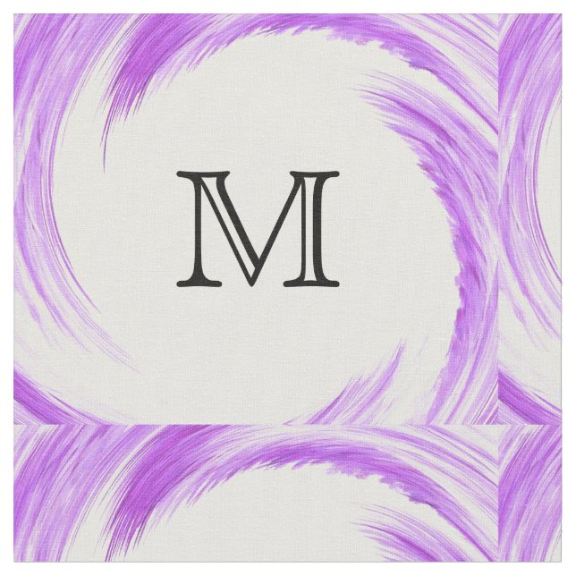 Tissu Monograme de Purple Swirl (Fermer)