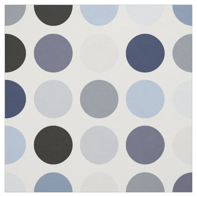 Tissu monogramme de motif gris-bleu moderne (Échantillon)