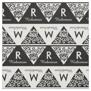 Tissu Monogramme fait sur commande de marié de jeune