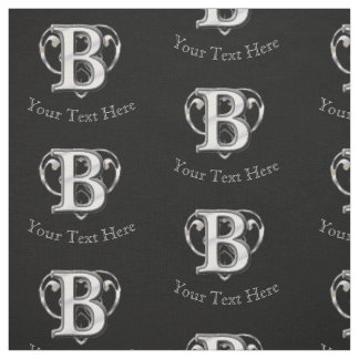 Tissu Monogramme métallique moderne (B)