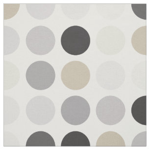Tissu Monogramme moderne des motifs noirs blancs pois