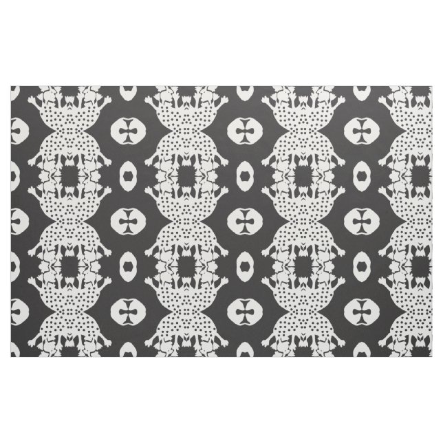 Tissu monstre Amoeba noir (Fat Quarter)