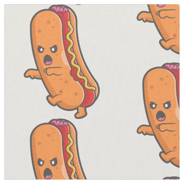 Tissu monstre de hot-dog drôle d'halloween (Fermer)