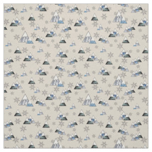 Tissu Montagnes Icy 