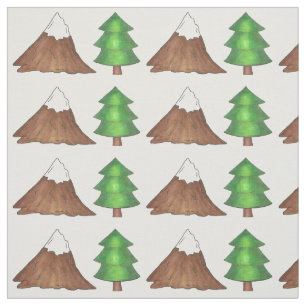 Tissu Montagnes Pine Arbres Camping Escalade Nature
