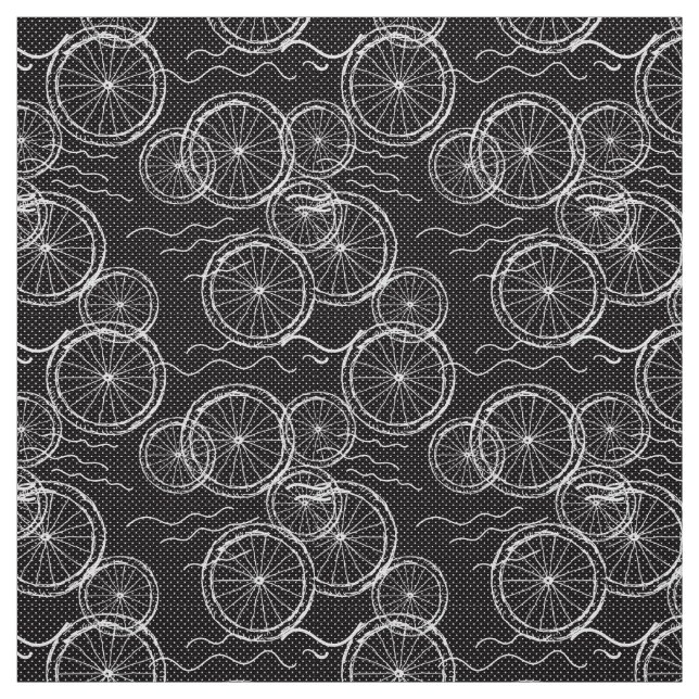 Tissu Montant ma bicyclette - motif de répétition de (Échantillon)