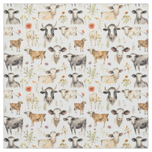 Tissu Moo Magic : Whimsy Cow
