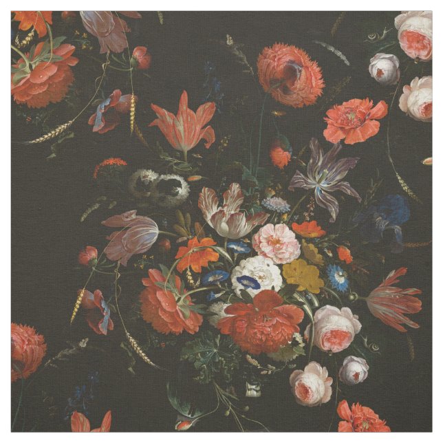 Tissu Moody Dutch Floral Fabric (Échantillon)