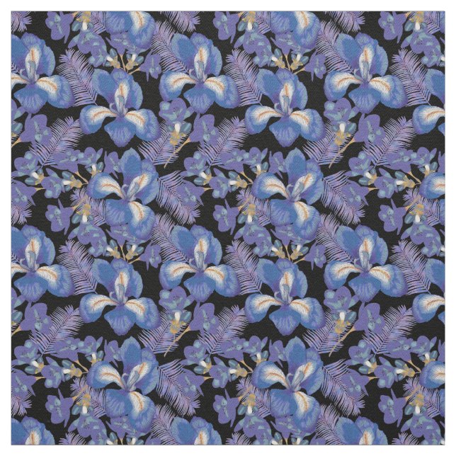 Tissu moody iris (Échantillon)