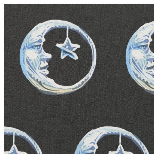 Tissu Moon et Star Fabric (Fermer)