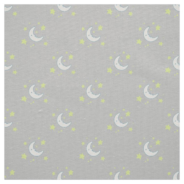 Tissu Moon & Stars Original Textile Imprimer - Gris (Échantillon)