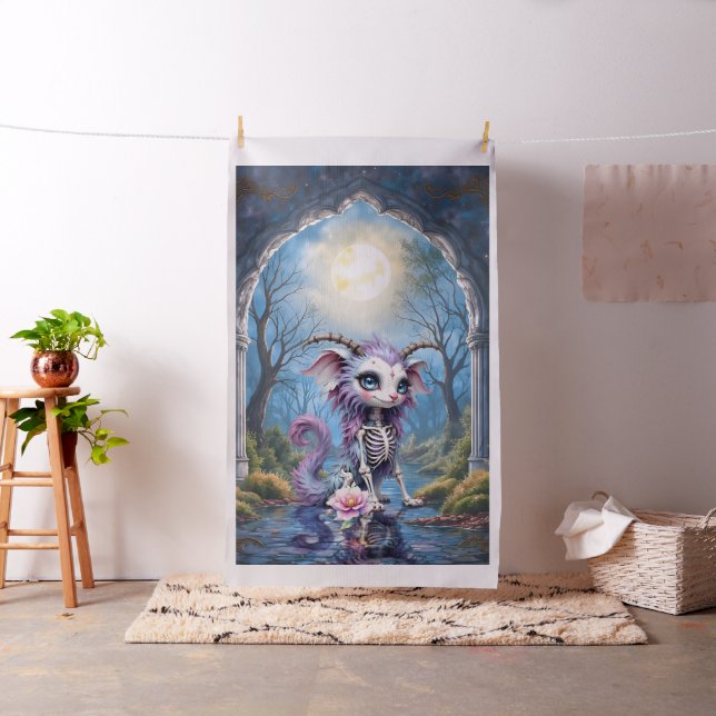 Tissu Moonlit Bones – Gardien des Rêves Oubliés.  (In Situ)