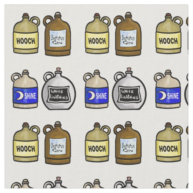 Tissu Moonshine Jugs Fabric (Fermer)