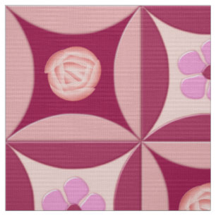 Tissu MoonStone Rose et Cherry Flower dans la porte