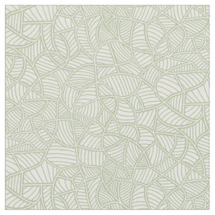 Tissu Mosaïque feuille aléatoire vert pâle