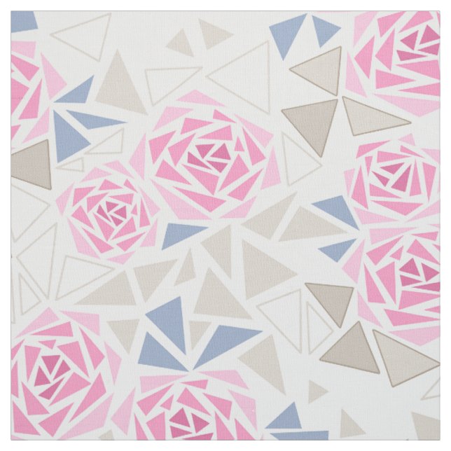 Tissu Mosaïque, fleurs (Échantillon)