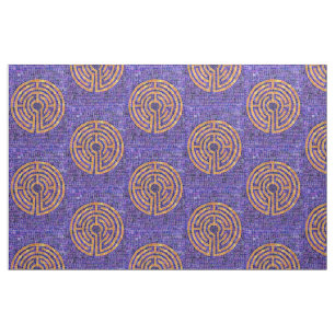 Tissu MOSAÏQUE LABYRINTHE