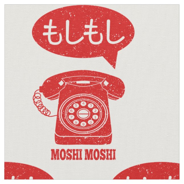 Tissu Moshi Moshi Japonais Téléphone (Fermer)