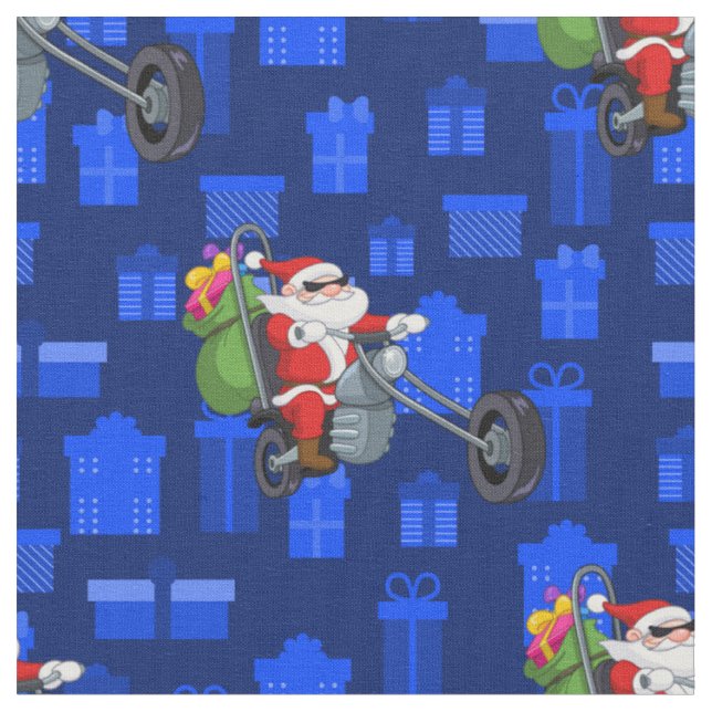 Tissu motard de xmas santa claus (Fermer)