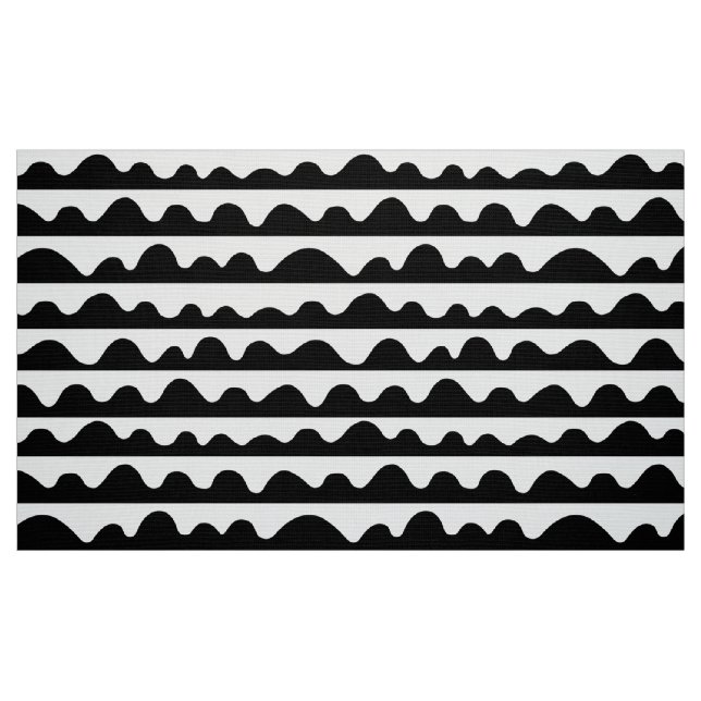 Tissu Motif 020815 - Noir sur blanc (Fat Quarter)