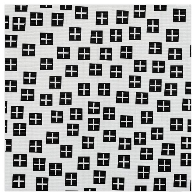 Tissu Motif 270715 - noir et blanc (Échantillon)