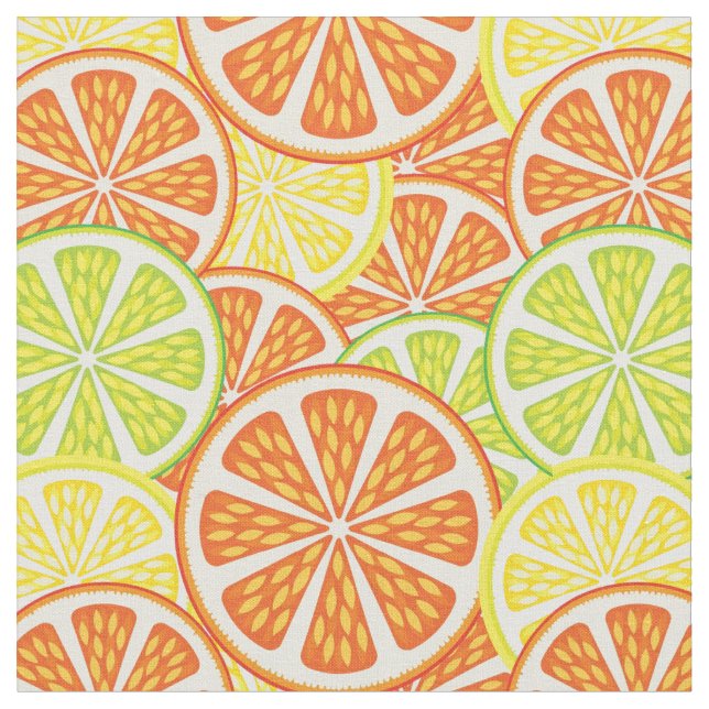 Tissu Motif 2 d'agrume (Fermer)