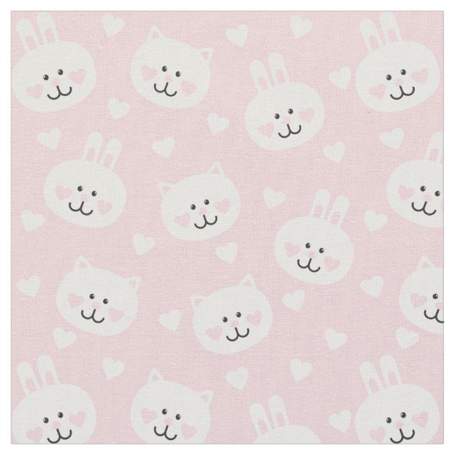 Tissu Motif 2 d'amour (Fermer)