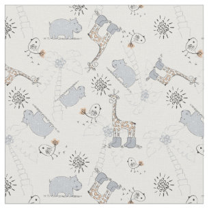 Tissu motif 2 de griffonnage