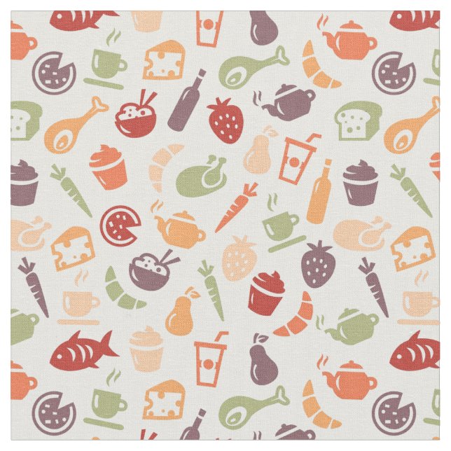 Tissu Motif 2 de nourriture (Fermer)