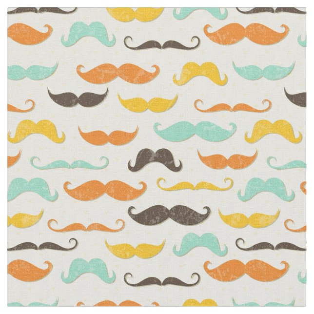 Tissu Motif 3 de moustache (Fermer)