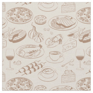 Tissu Motif 3 de nourriture