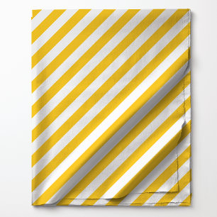 Tissu Motif à bandes diagonales jaunes