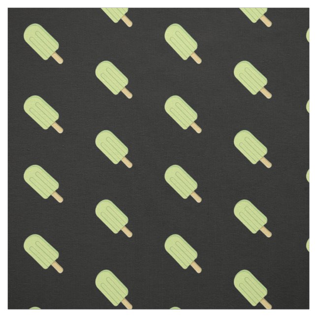 Tissu Motif à bâtonnet de crème glacée de chaux (Échantillon)