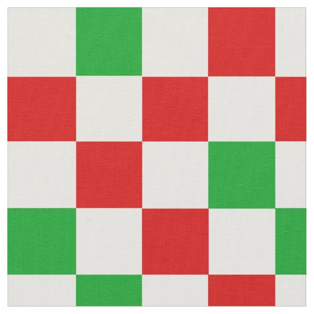 Tissu Motif à carreaux rouge blanc vert  (Fermer)