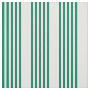 Tissu Motif à cinq bandes vert et blanc de la forêt
