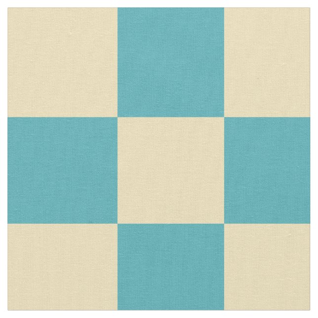 Tissu Motif à damiers jaune turquoise (Fermer)