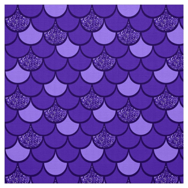 Tissu Motif à échelle de poisson pourpre avec effet part (Échantillon)