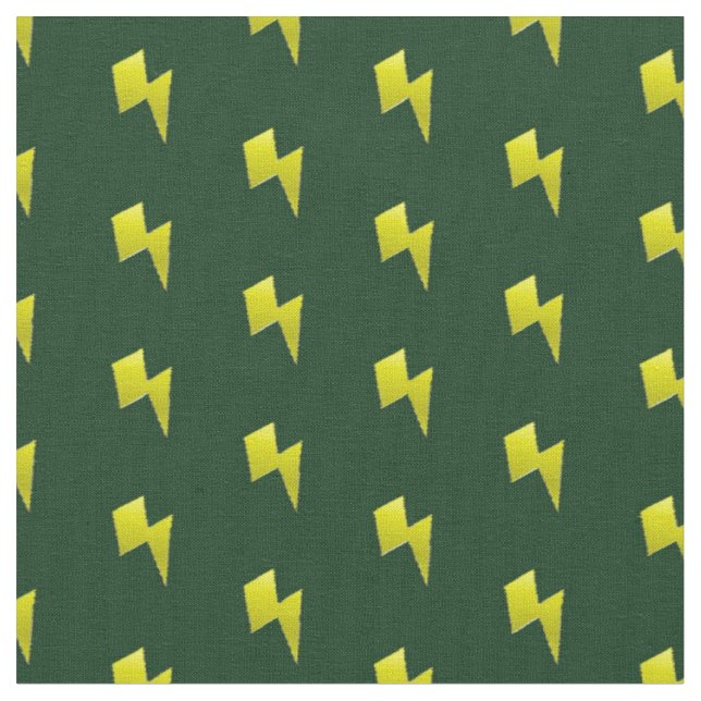 Tissu Motif à éclair jaune (Fermer)