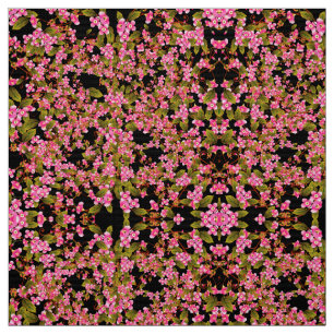 Tissu Motif à fleurs roses