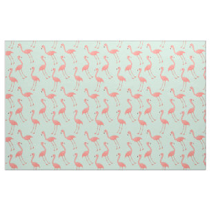 Tissu Motif à la mode et tropical de Flamant rose rose