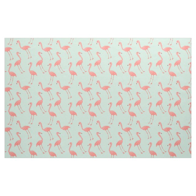 Tissu Motif à la mode et tropical de Flamant rose rose (Fat Quarter)