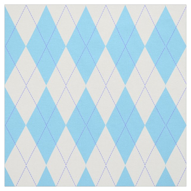 Tissu Motif à motifs de losanges de plaid bleu en pastel (Échantillon)