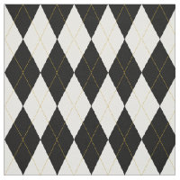 Motif à motifs de losanges d'or du blanc | du noir