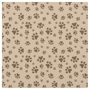 Tissu motif à pattes d'ours coude  matériel cabine