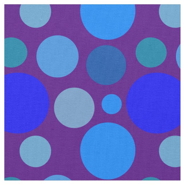 Tissu Motif à points bleu (Fermer)
