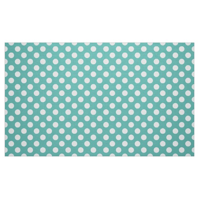 Tissu Motif à pois bleu aqua cool (Fat Quarter)