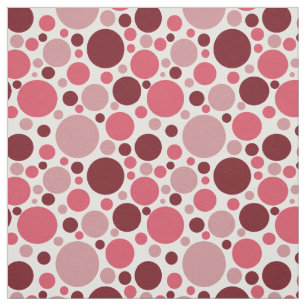 Tissu Motif à pois rétro rose